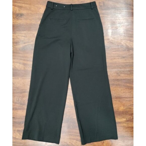 Loft The Peyton Preppy Trouser Womens Size 8 Black Wide-Leg Pants - Picture 5 of 10